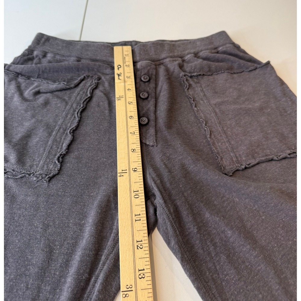 Christina Lehr Pants Women Size 2 Gray Hemp Organic Cotton Boho Loungewear - Picture 8 of 10
